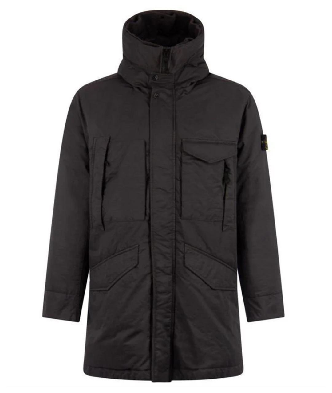 STONE ISLAND Серый пуховик, фото 1