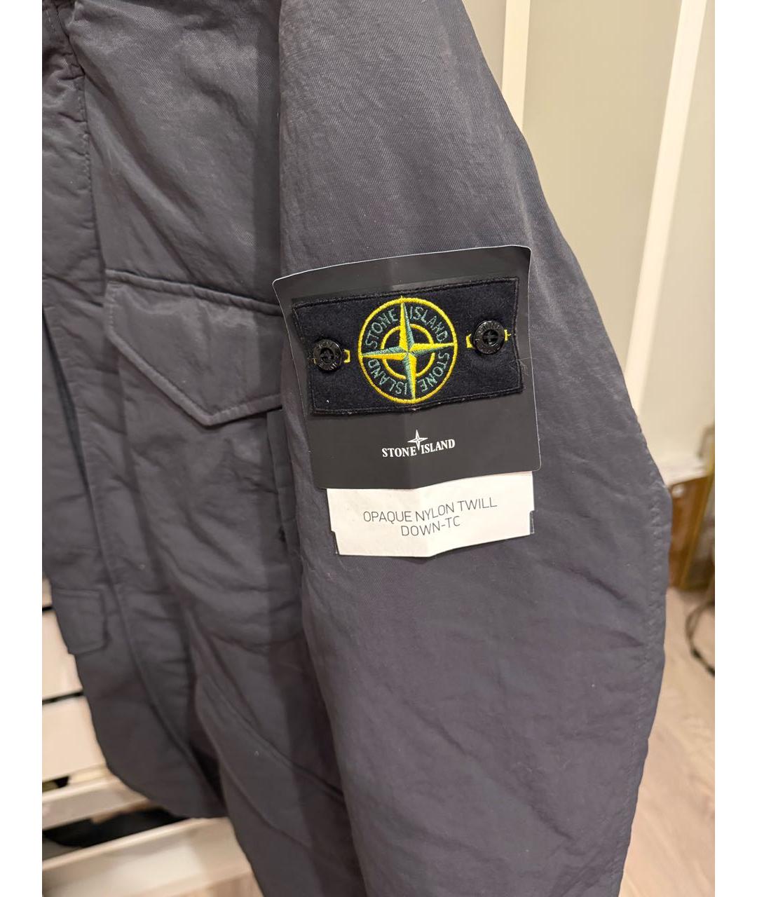 STONE ISLAND Серый пуховик, фото 6
