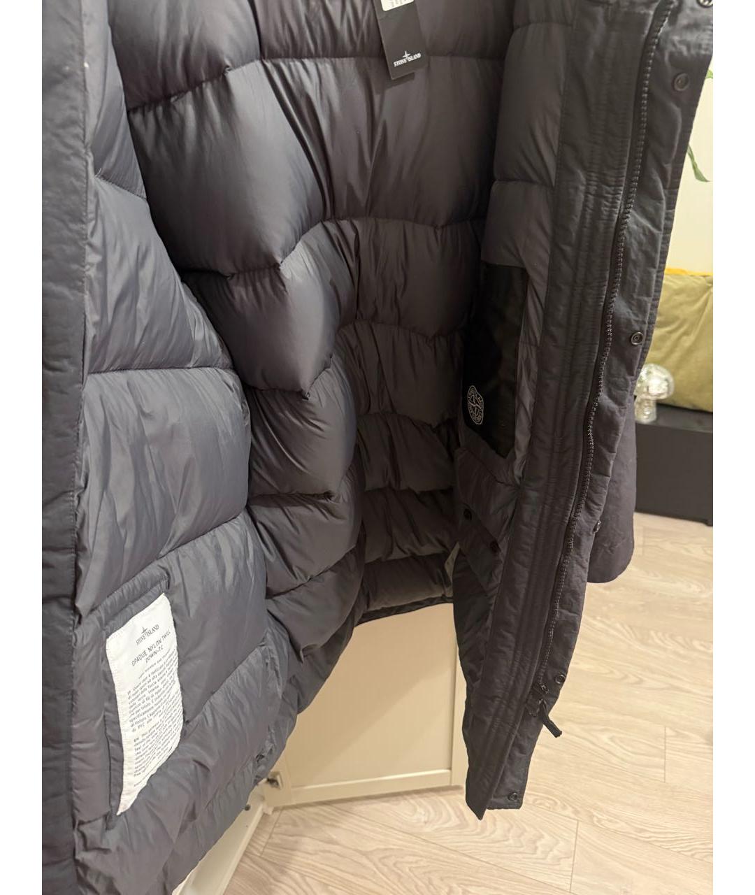 STONE ISLAND Серый пуховик, фото 8