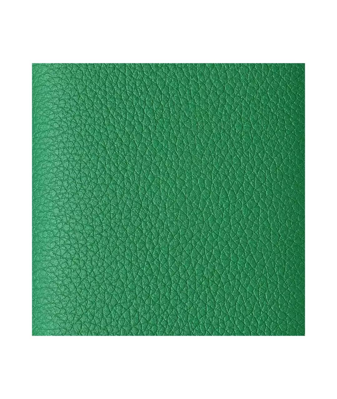 HERMES Зеленый кожаный кардхолдер, фото 5