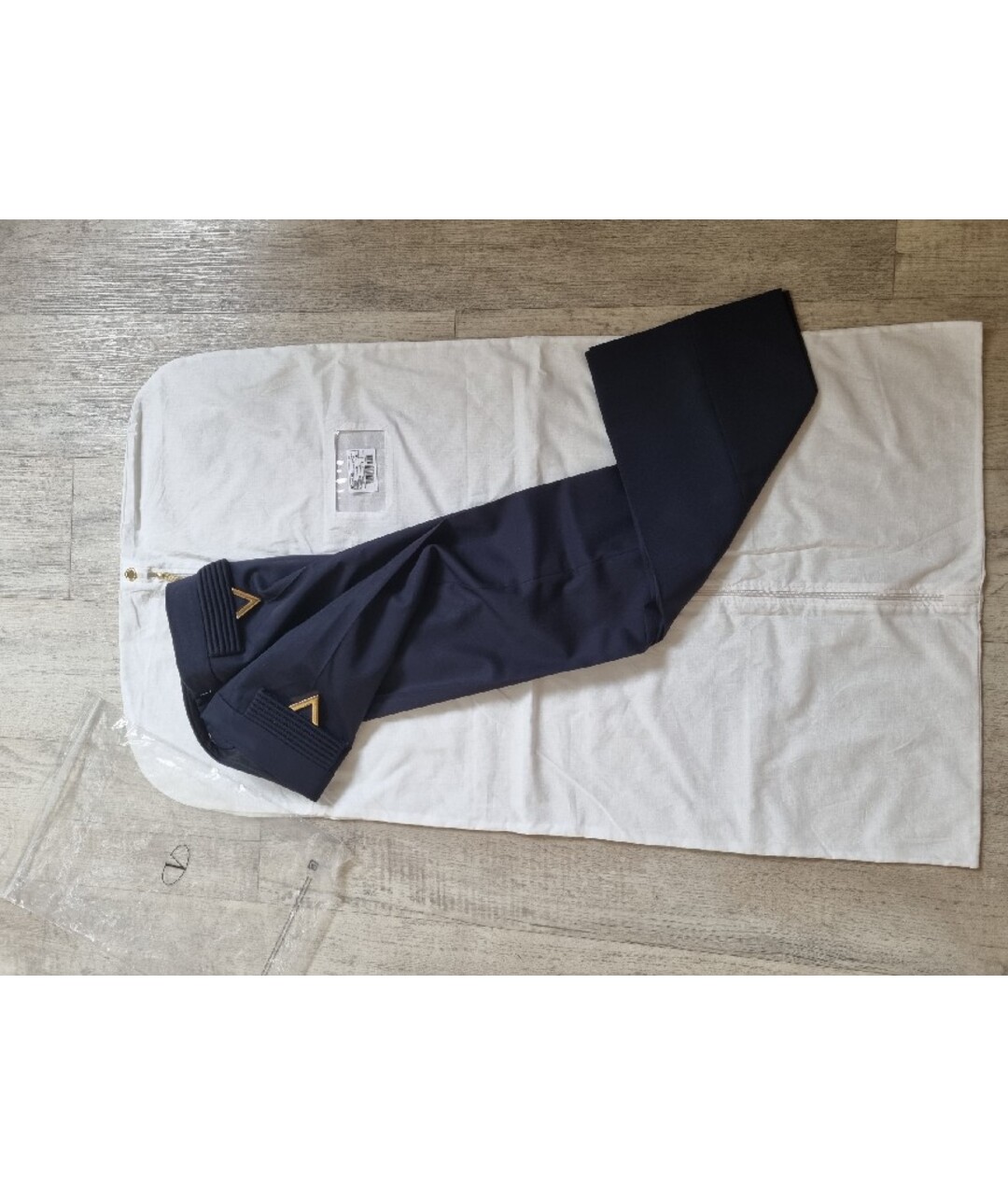 VALENTINO Темно-синие прямые брюки, фото 7