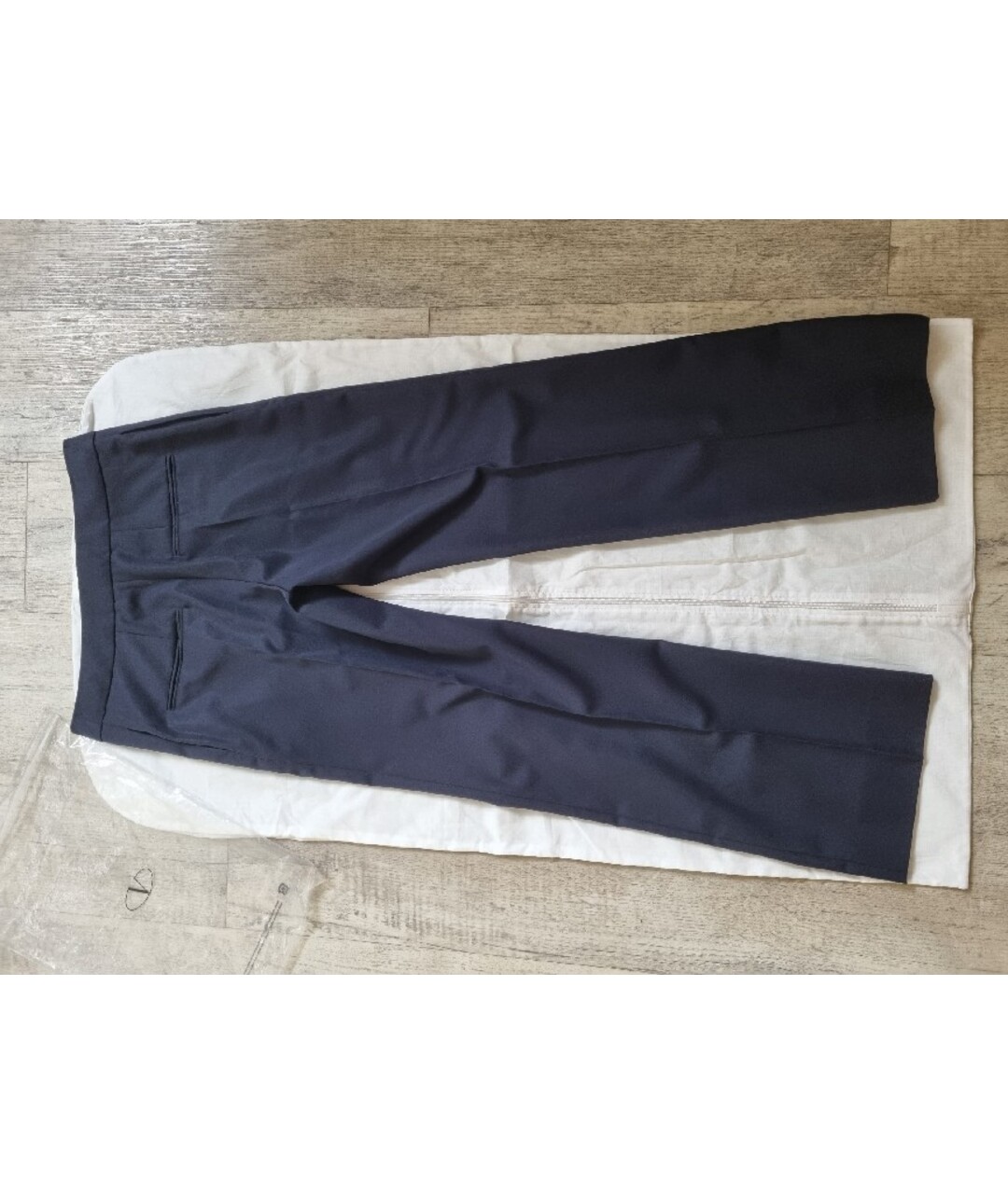 VALENTINO Темно-синие прямые брюки, фото 5