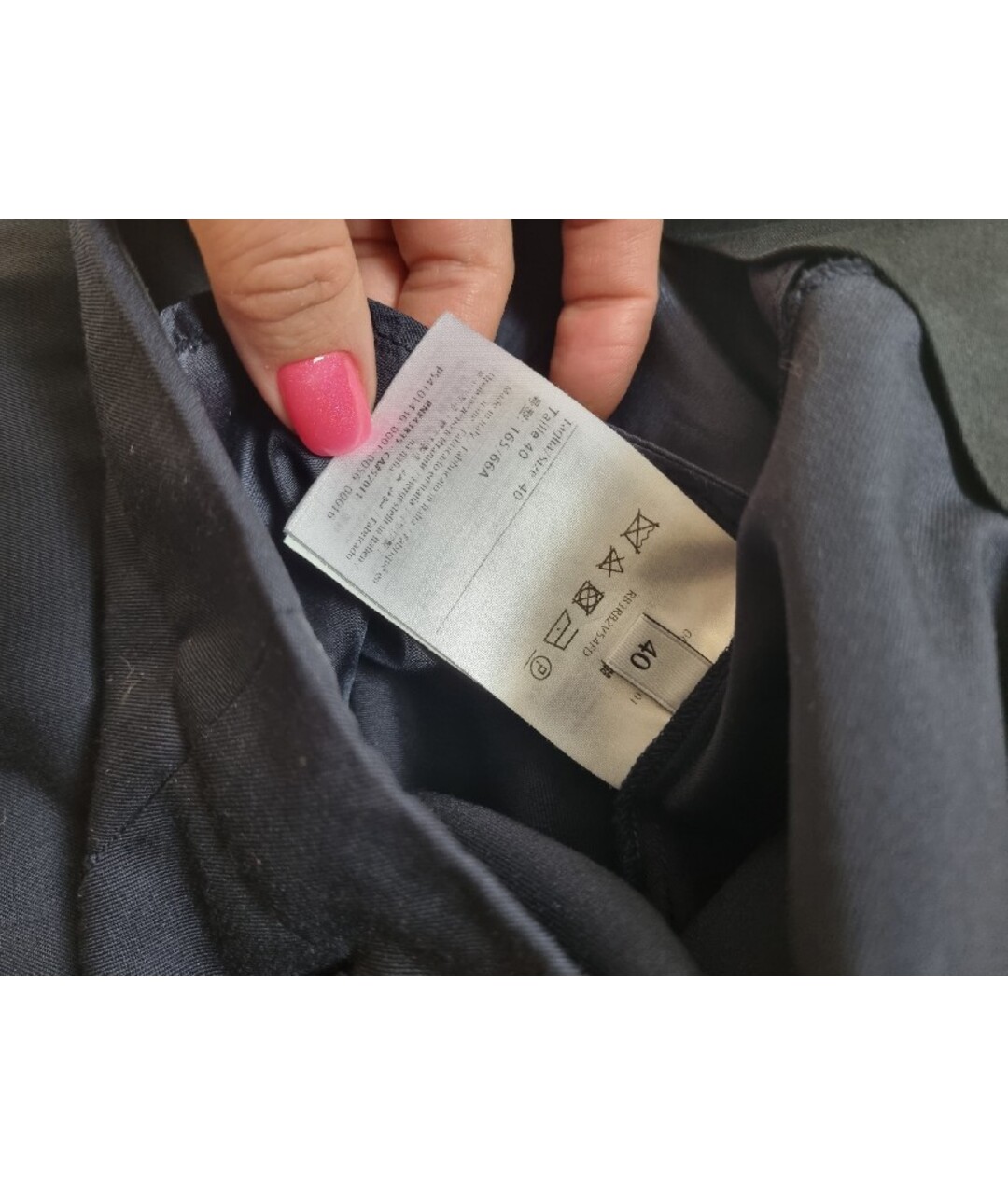 VALENTINO Темно-синие прямые брюки, фото 4