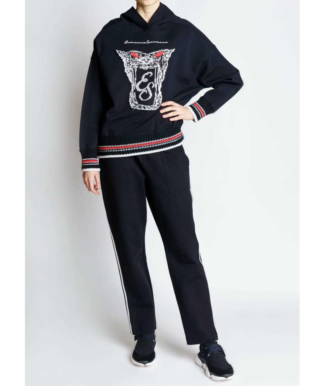 ERMANNO SCERVINO Черный хлопко-эластановый спортивные костюмы, фото 4