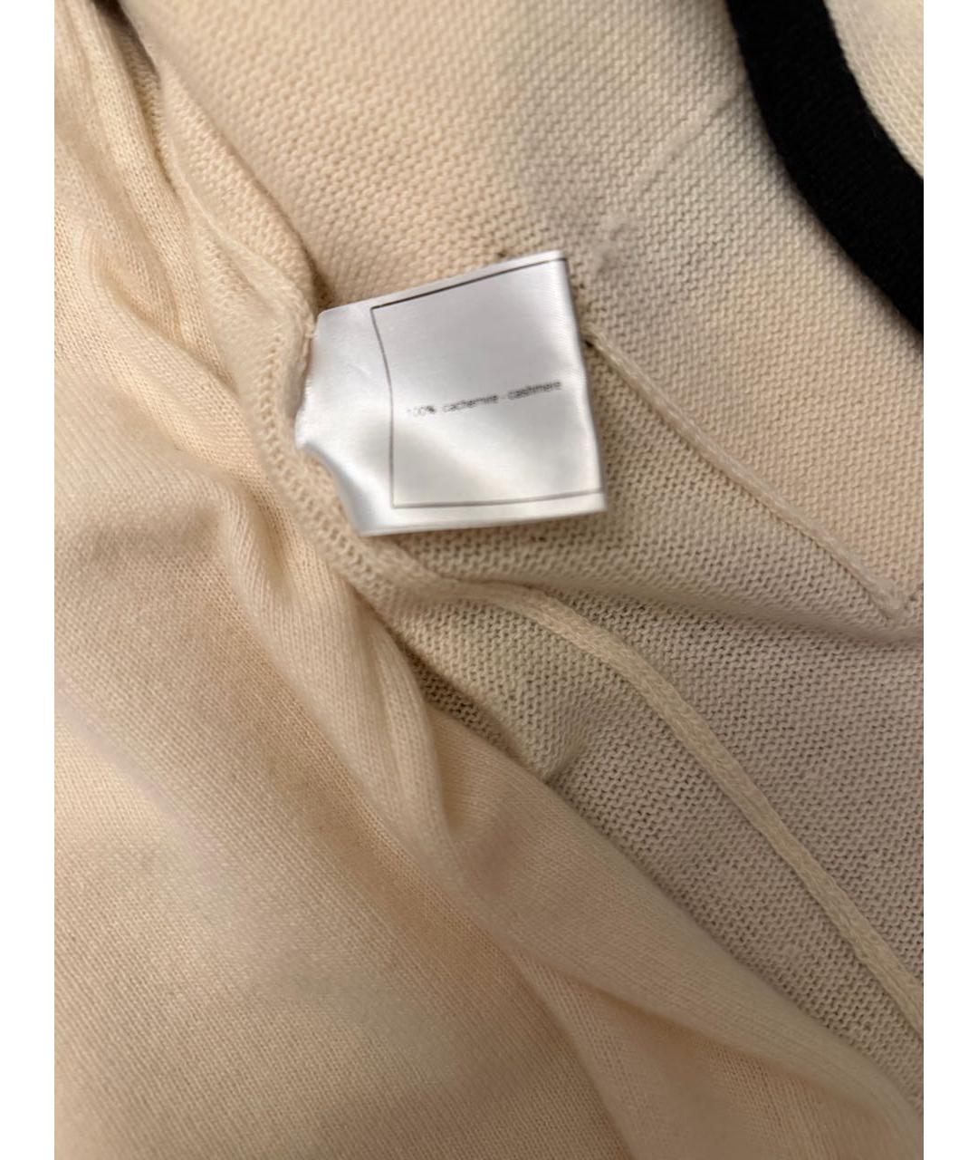 CHANEL Белый кашемировый кардиган, фото 7