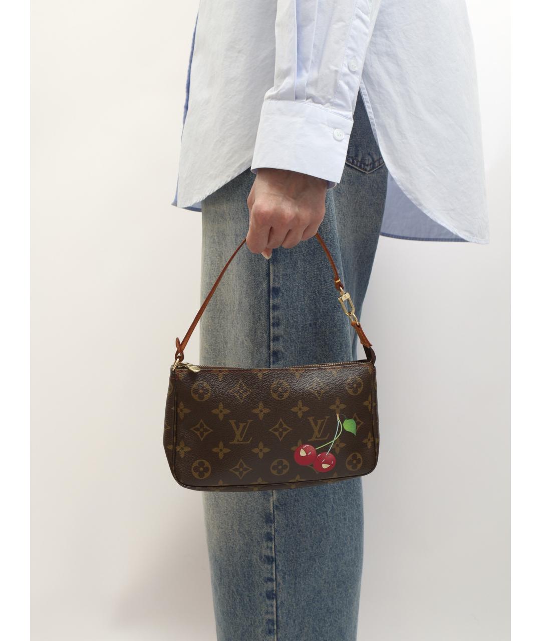 LOUIS VUITTON Коричневая сумка через плечо, фото 3