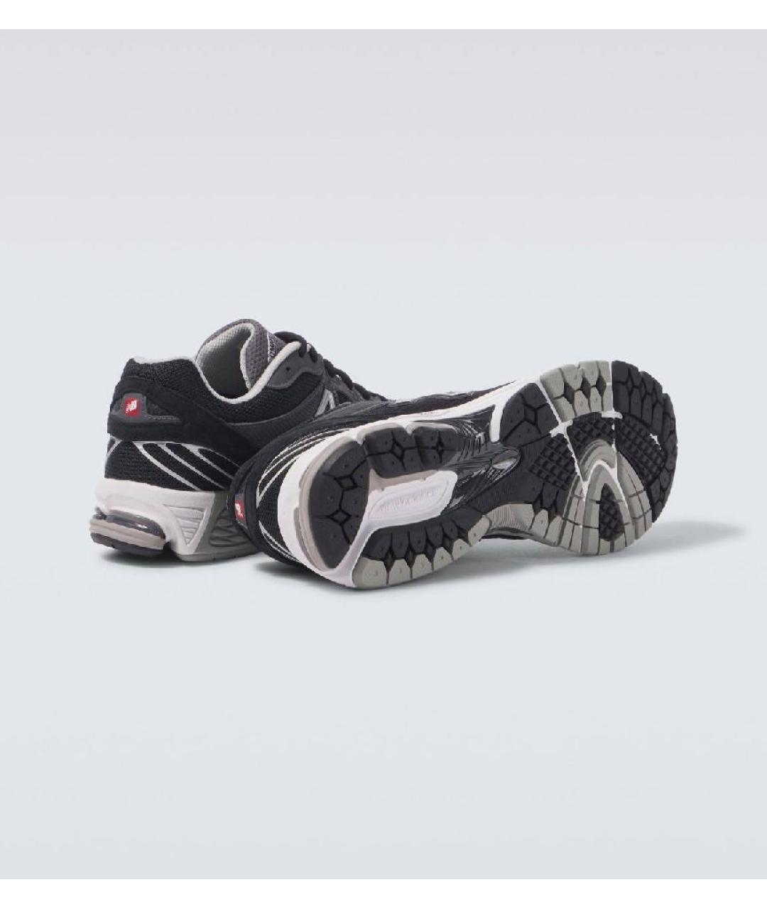 COMME DES GARÇONS Антрацитовые текстильные низкие кроссовки / кеды, фото 4