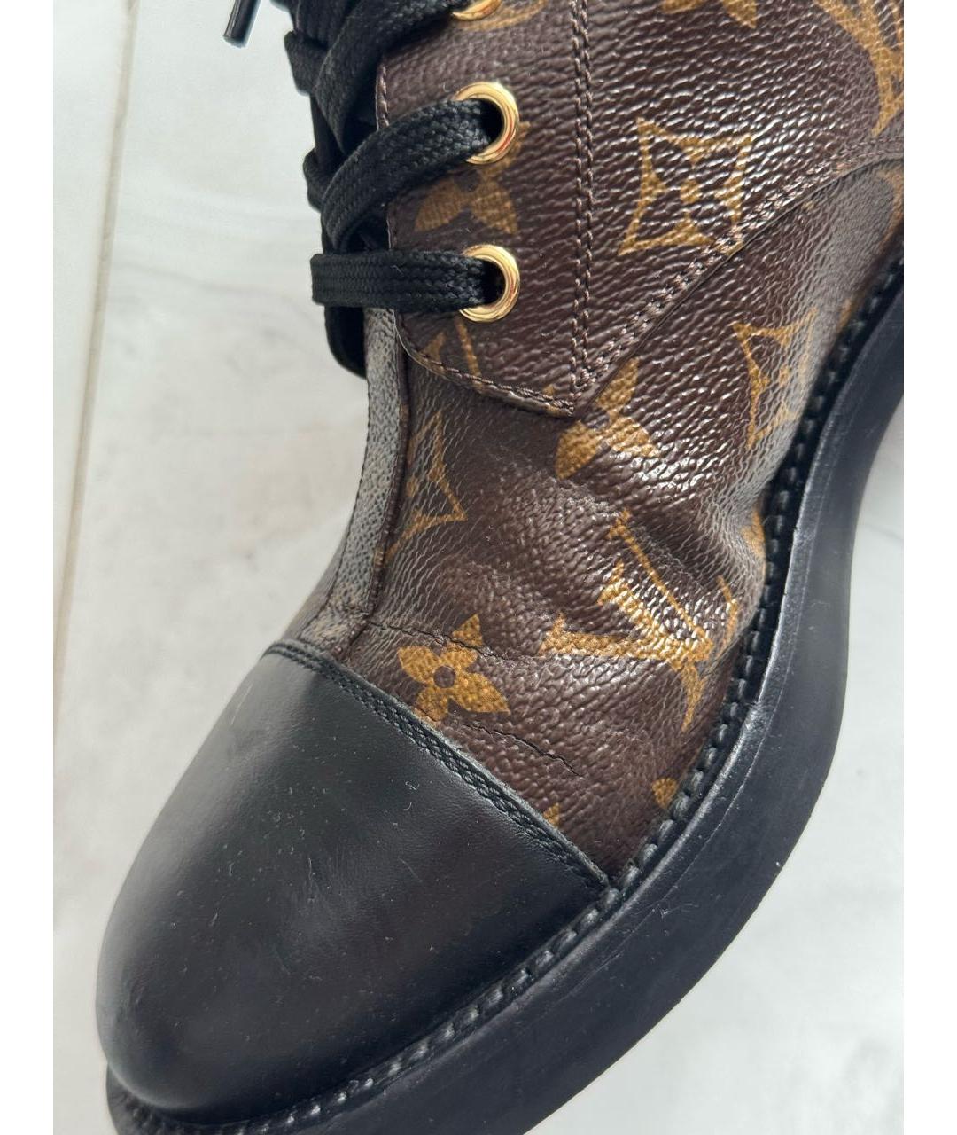 LOUIS VUITTON Коричневые ботинки, фото 8