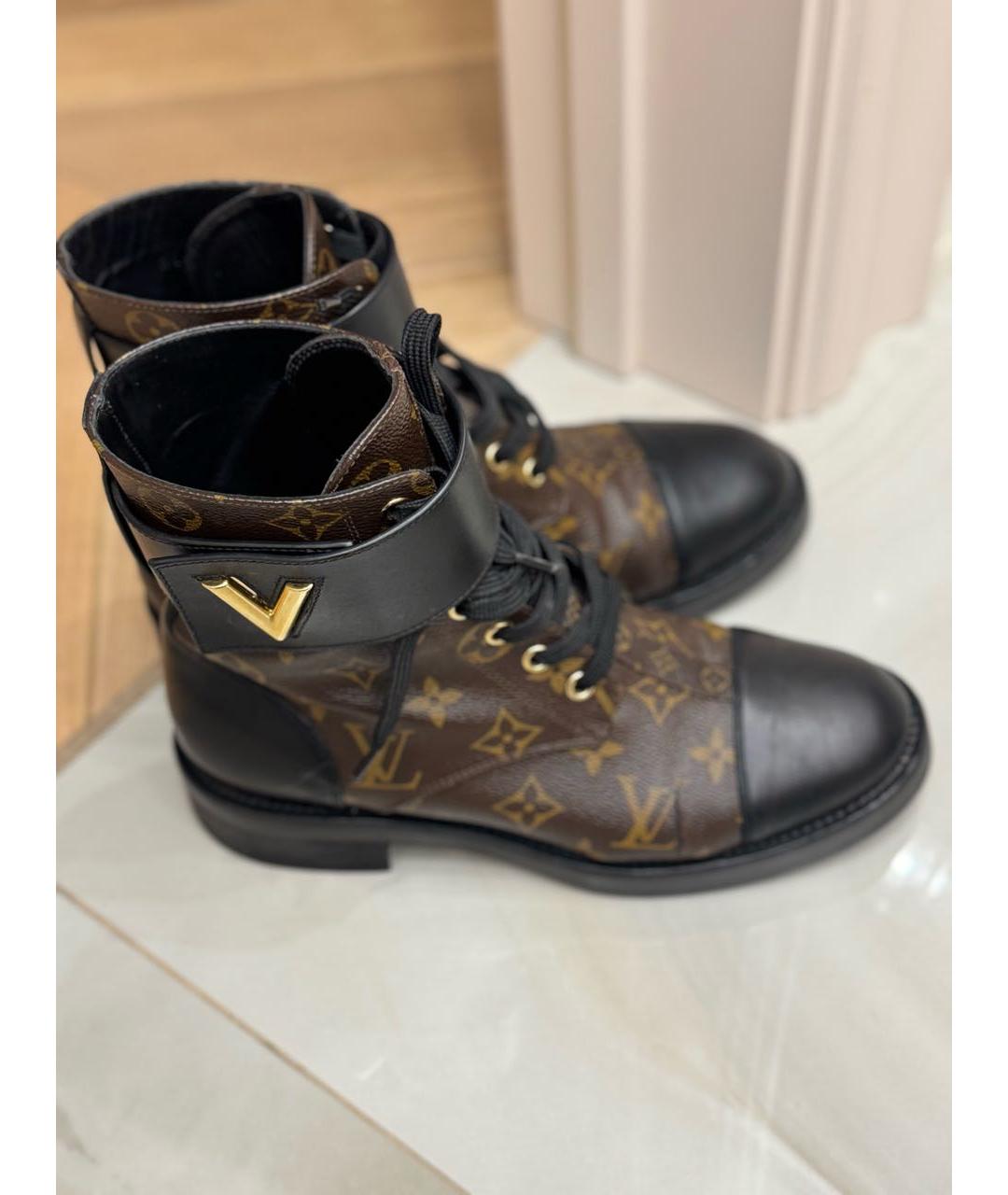 LOUIS VUITTON Коричневые ботинки, фото 6