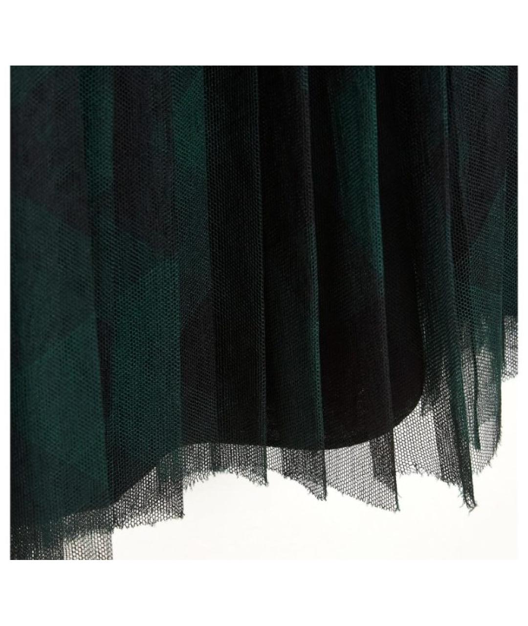 CHRISTIAN DIOR Зеленая сетчатая юбка макси, фото 6