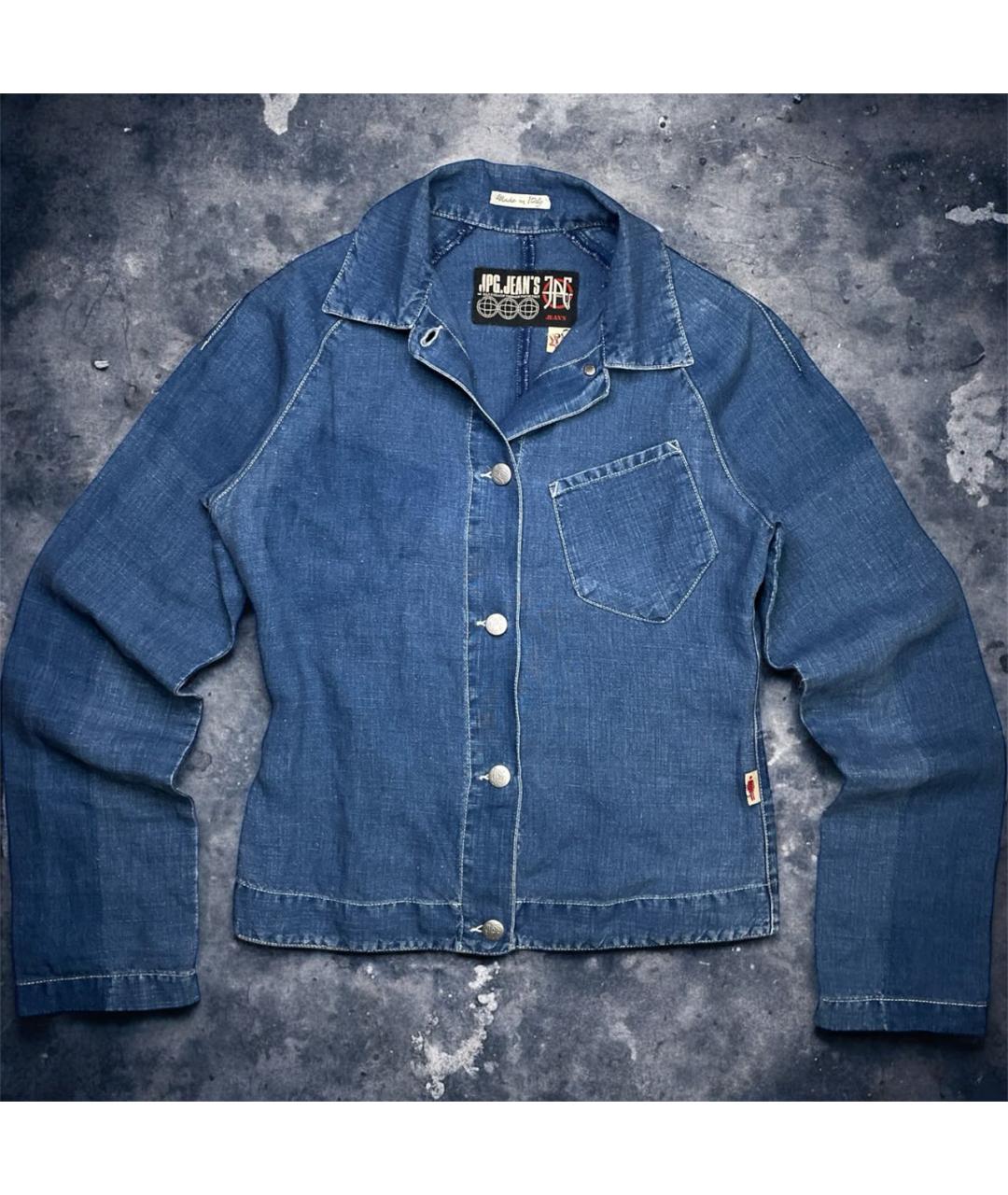 JEAN PAUL GAULTIER Синяя льняная рубашка, фото 8