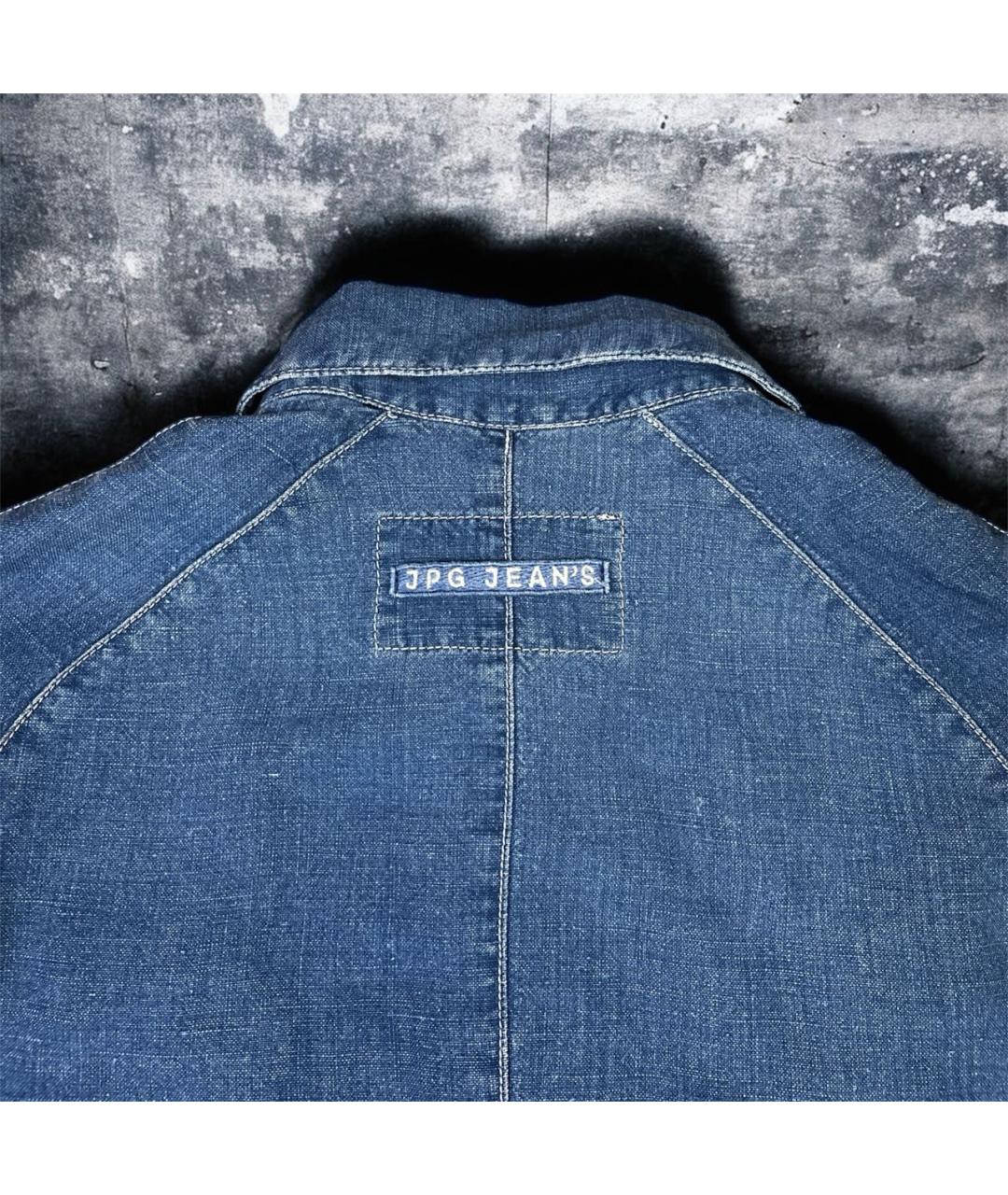 JEAN PAUL GAULTIER Синяя льняная рубашка, фото 5