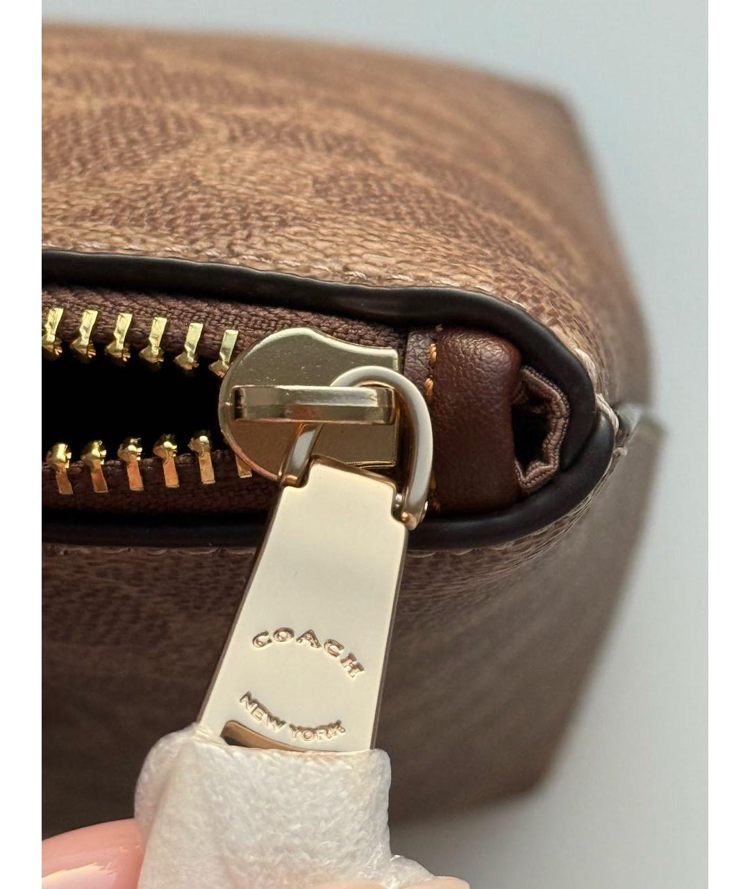 COACH Коричневая сумка через плечо, фото 8