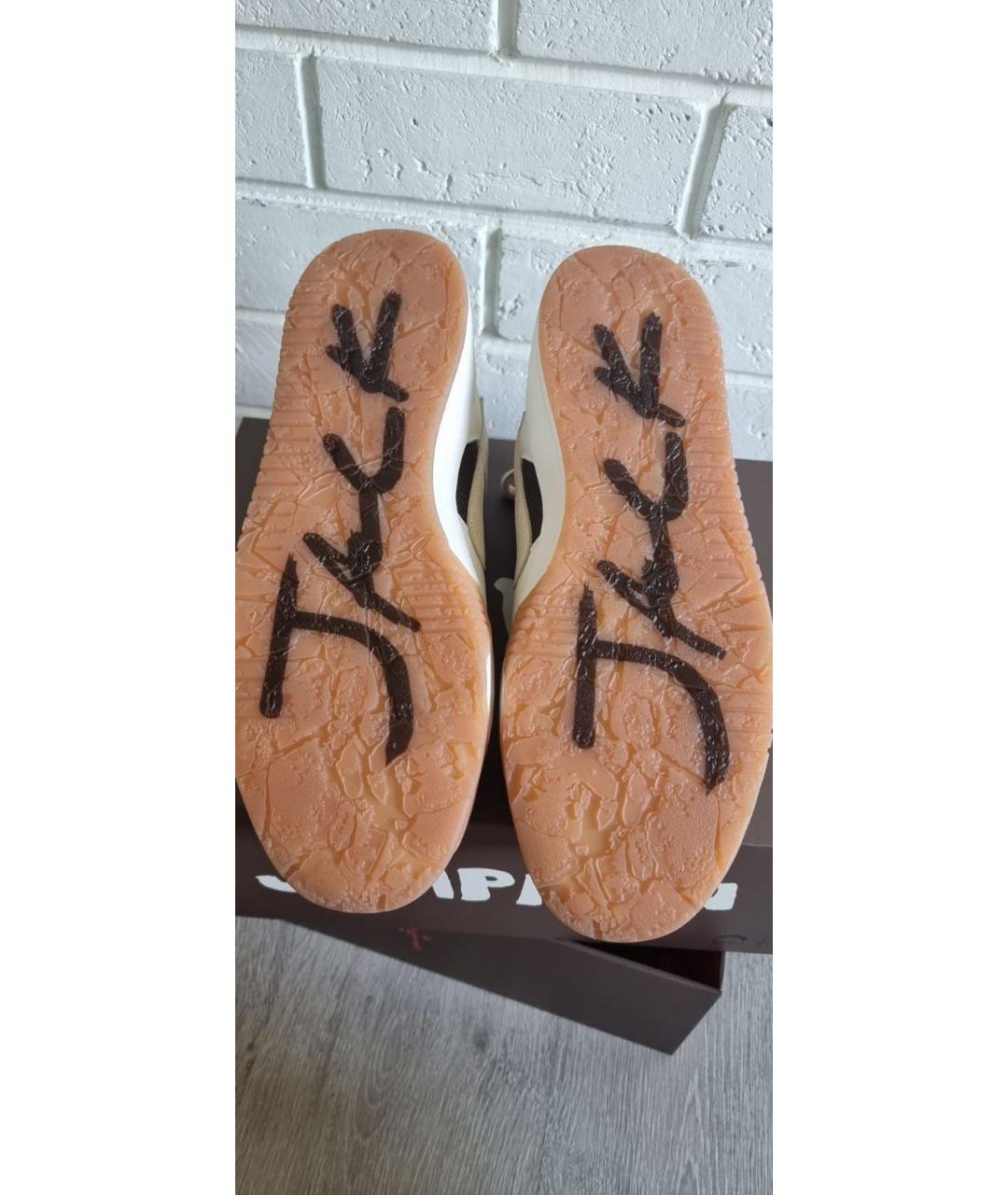 JORDAN Хаки текстильные низкие кроссовки / кеды, фото 5