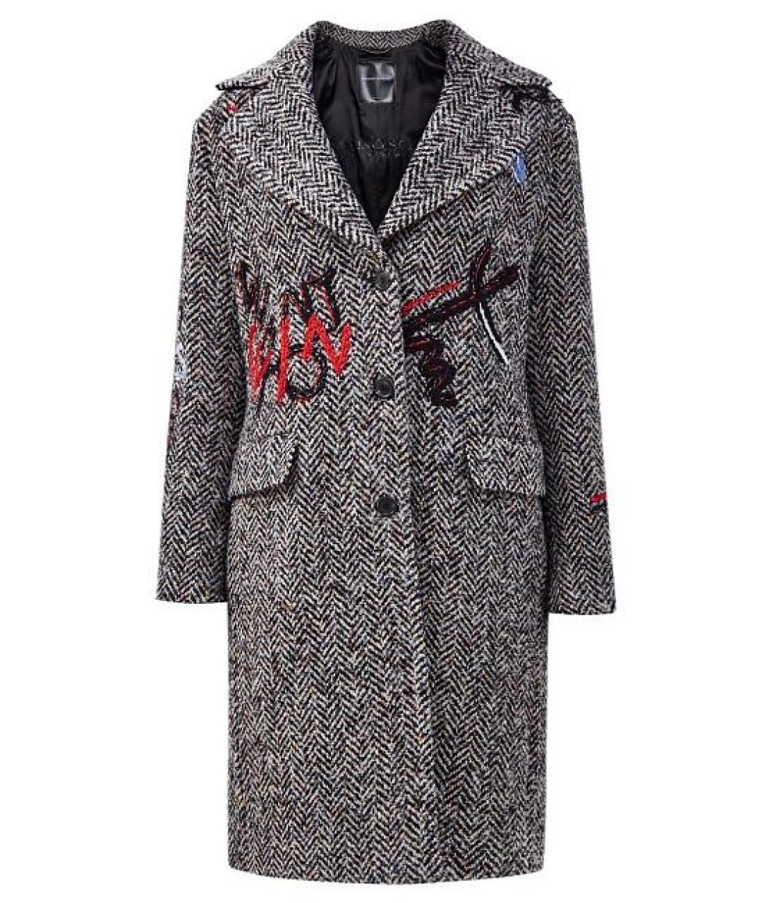 ERMANNO SCERVINO Серое шерстяное пальто, фото 1