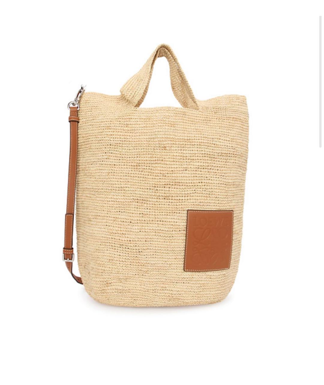 LOEWE Бежевая сумка тоут, фото 6