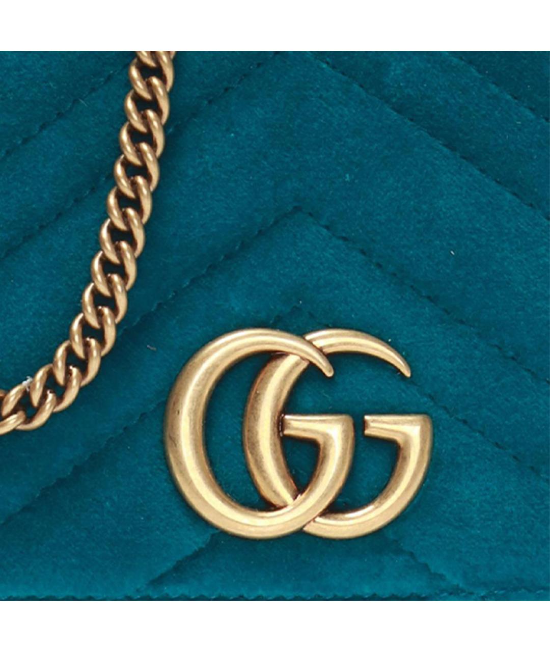 GUCCI Бирюзовая сумка через плечо, фото 5