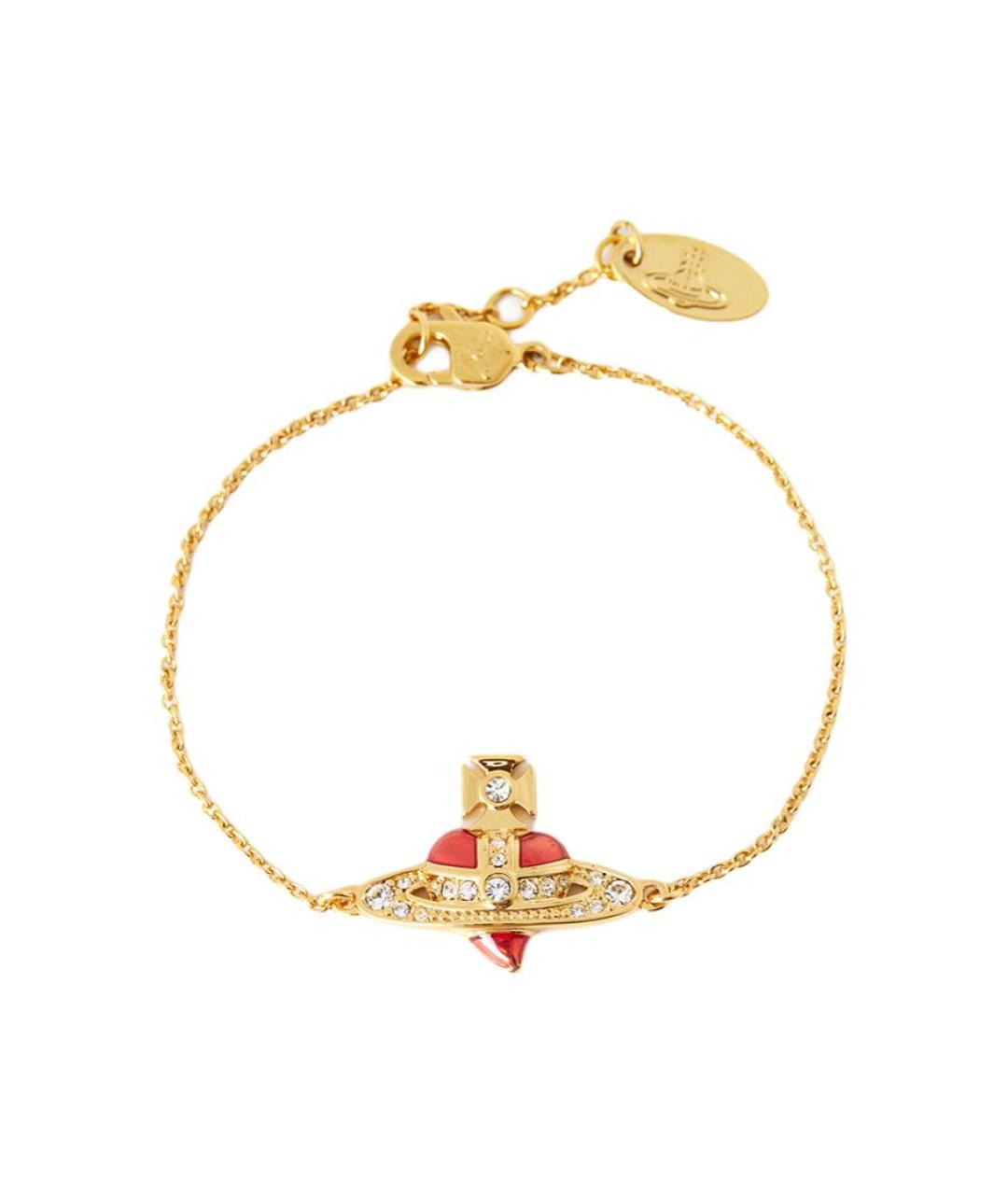 VIVIENNE WESTWOOD Золотой латунный браслет, фото 4