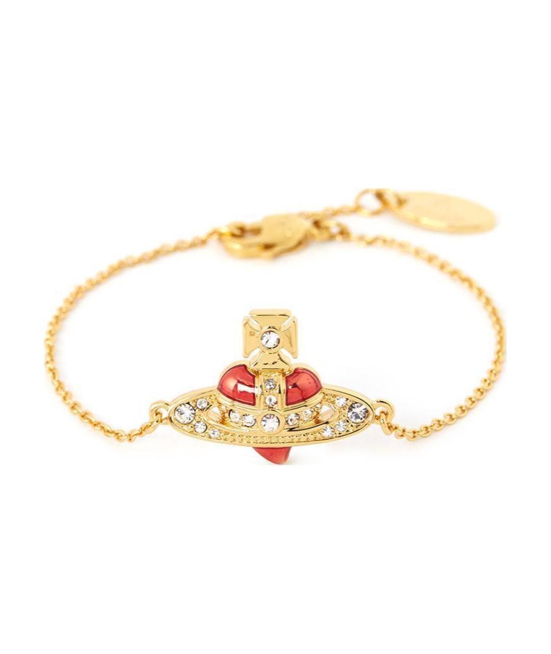 VIVIENNE WESTWOOD Золотой латунный браслет, фото 2