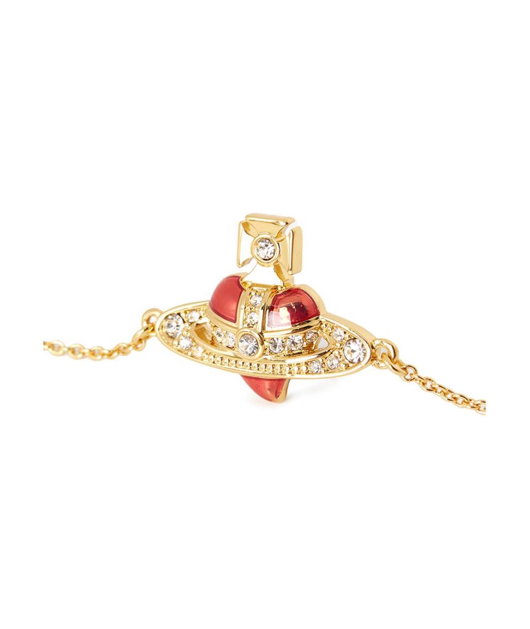 VIVIENNE WESTWOOD Золотой латунный браслет, фото 3