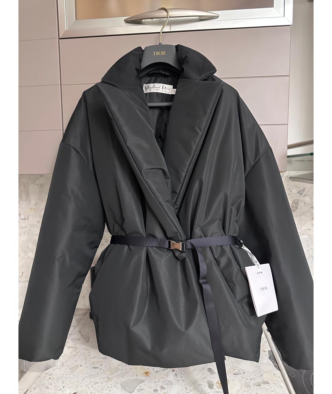 CHRISTIAN DIOR Черный полиэстеровый пуховик, фото 8