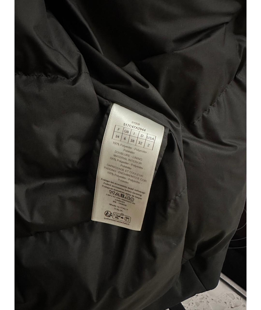 CHRISTIAN DIOR Черный полиэстеровый пуховик, фото 3