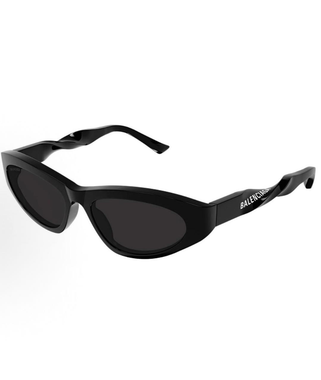BALENCIAGA Черные пластиковые солнцезащитные очки, фото 2