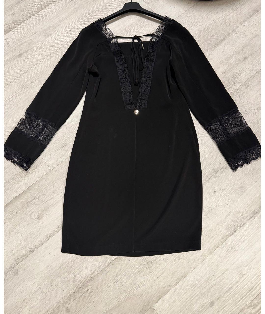 TWIN-SET Черное повседневное платье, фото 2