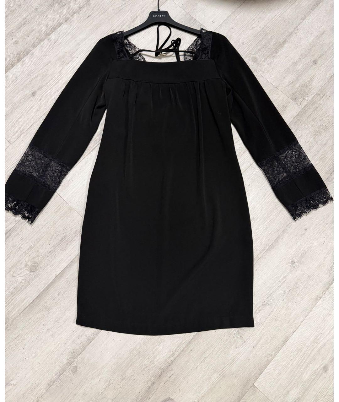 TWIN-SET Черное повседневное платье, фото 5