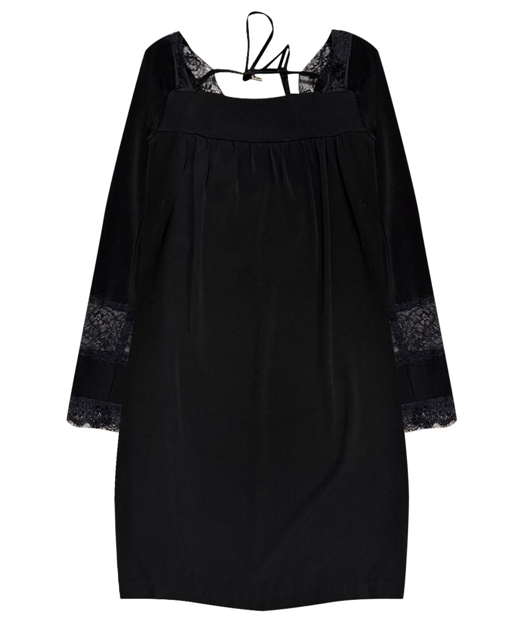 TWIN-SET Черное повседневное платье, фото 1