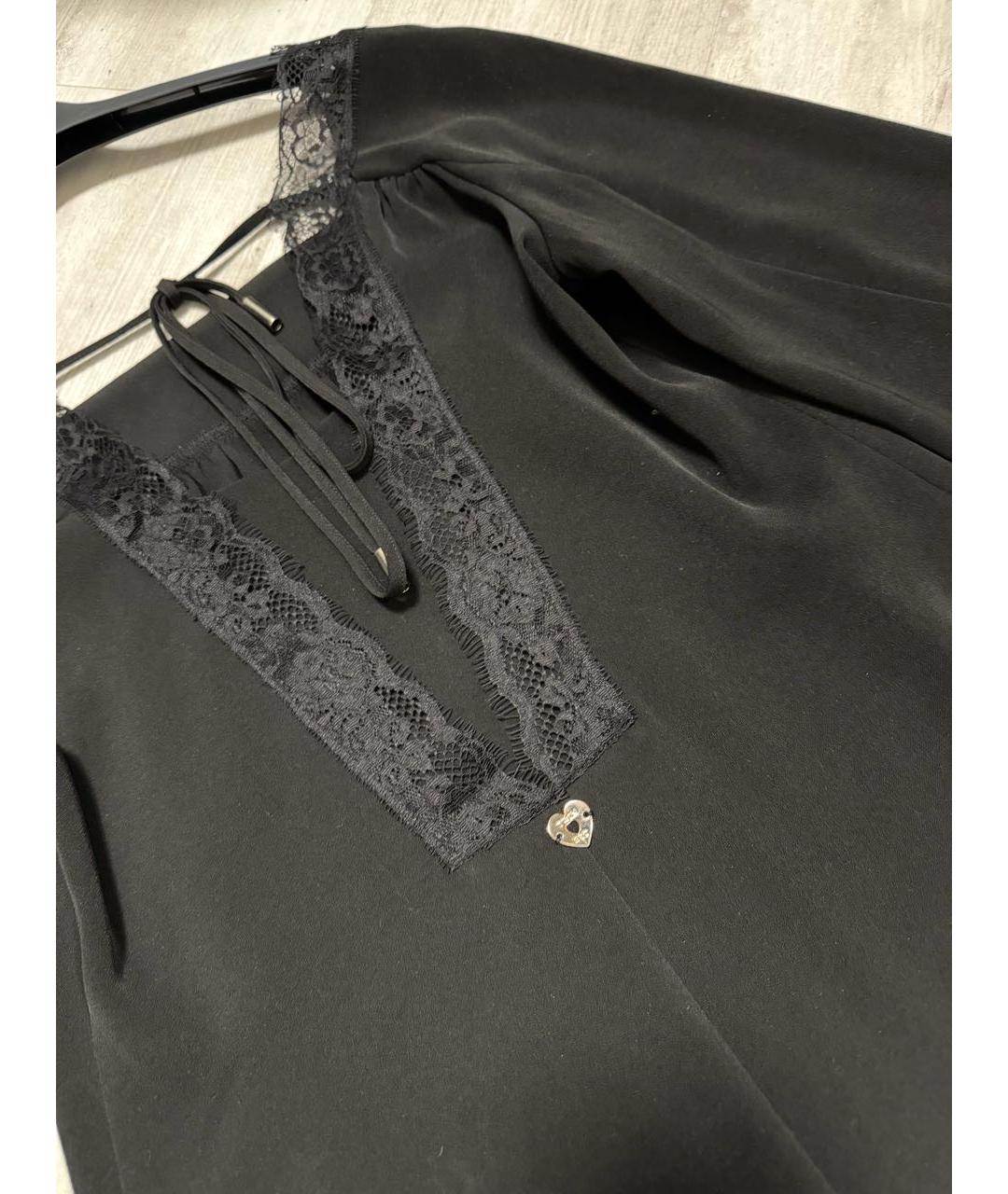 TWIN-SET Черное повседневное платье, фото 4