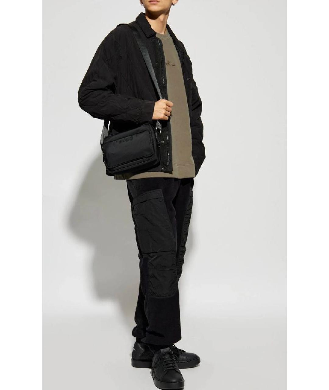 STONE ISLAND Черные повседневные брюки, фото 5