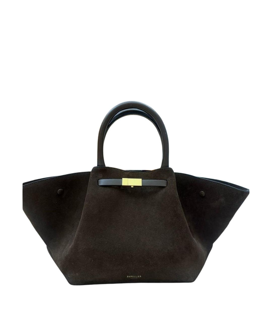 DEMELLIER Коричневая замшевая сумка с короткими ручками, фото 1