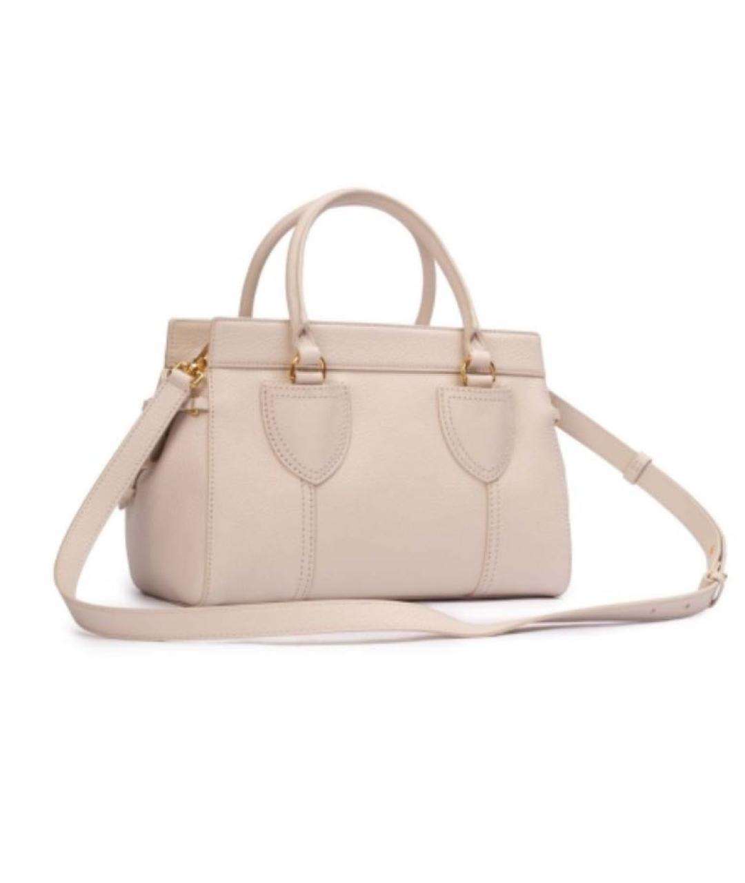 COCCINELLE Бежевая кожаная сумка через плечо, фото 5