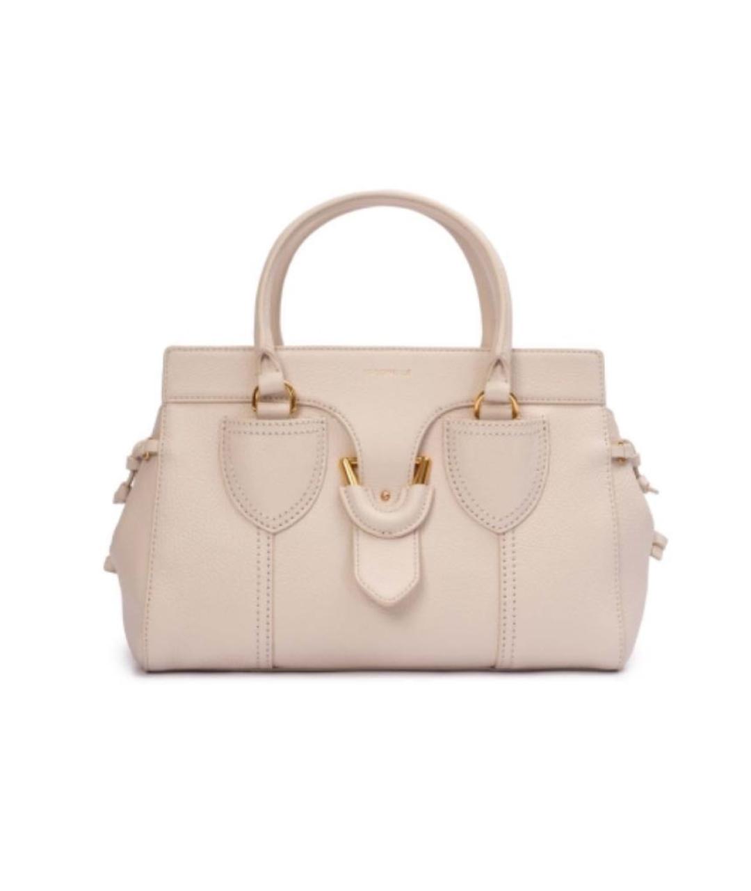 COCCINELLE Бежевая кожаная сумка через плечо, фото 7