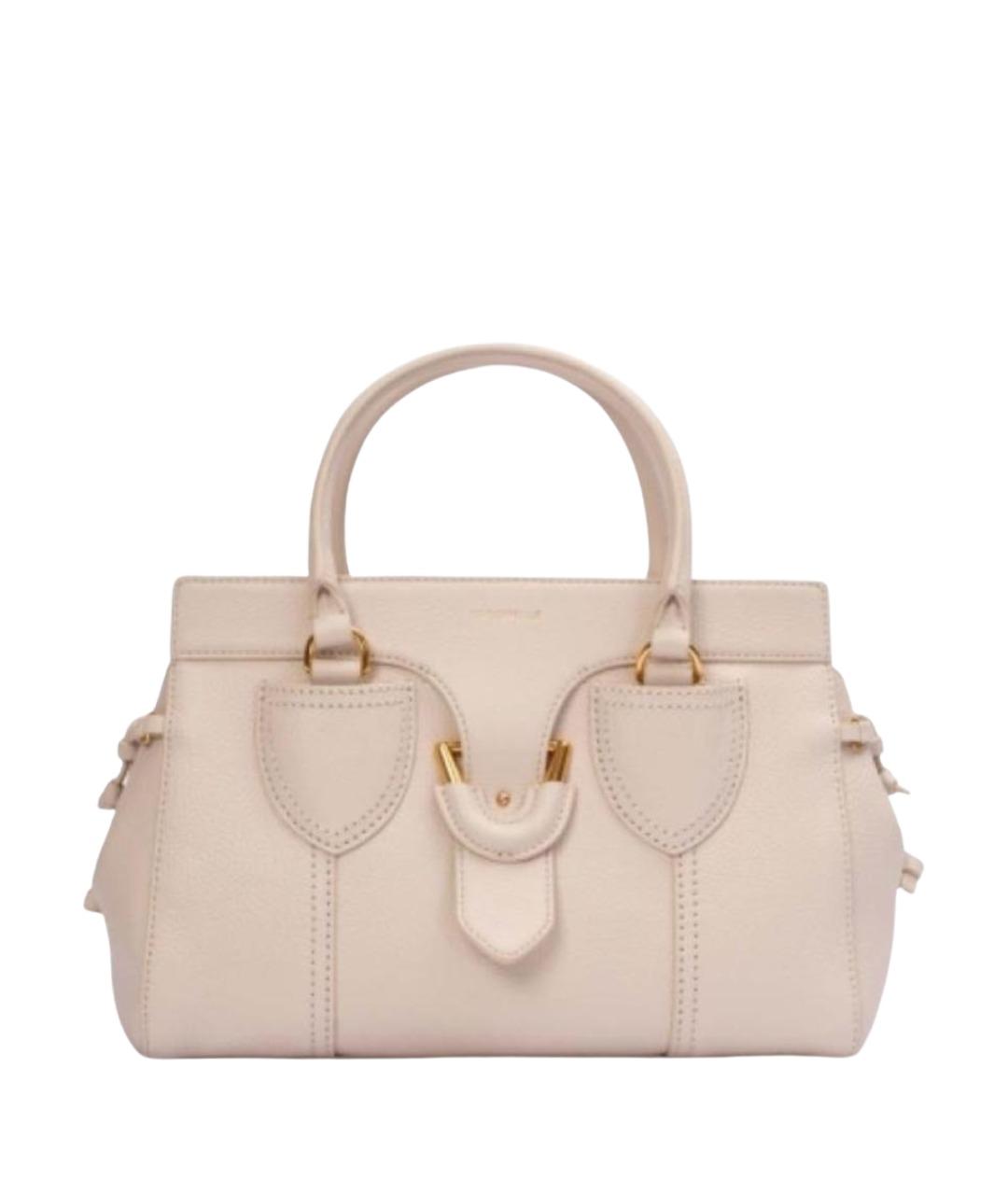 COCCINELLE Бежевая кожаная сумка через плечо, фото 1