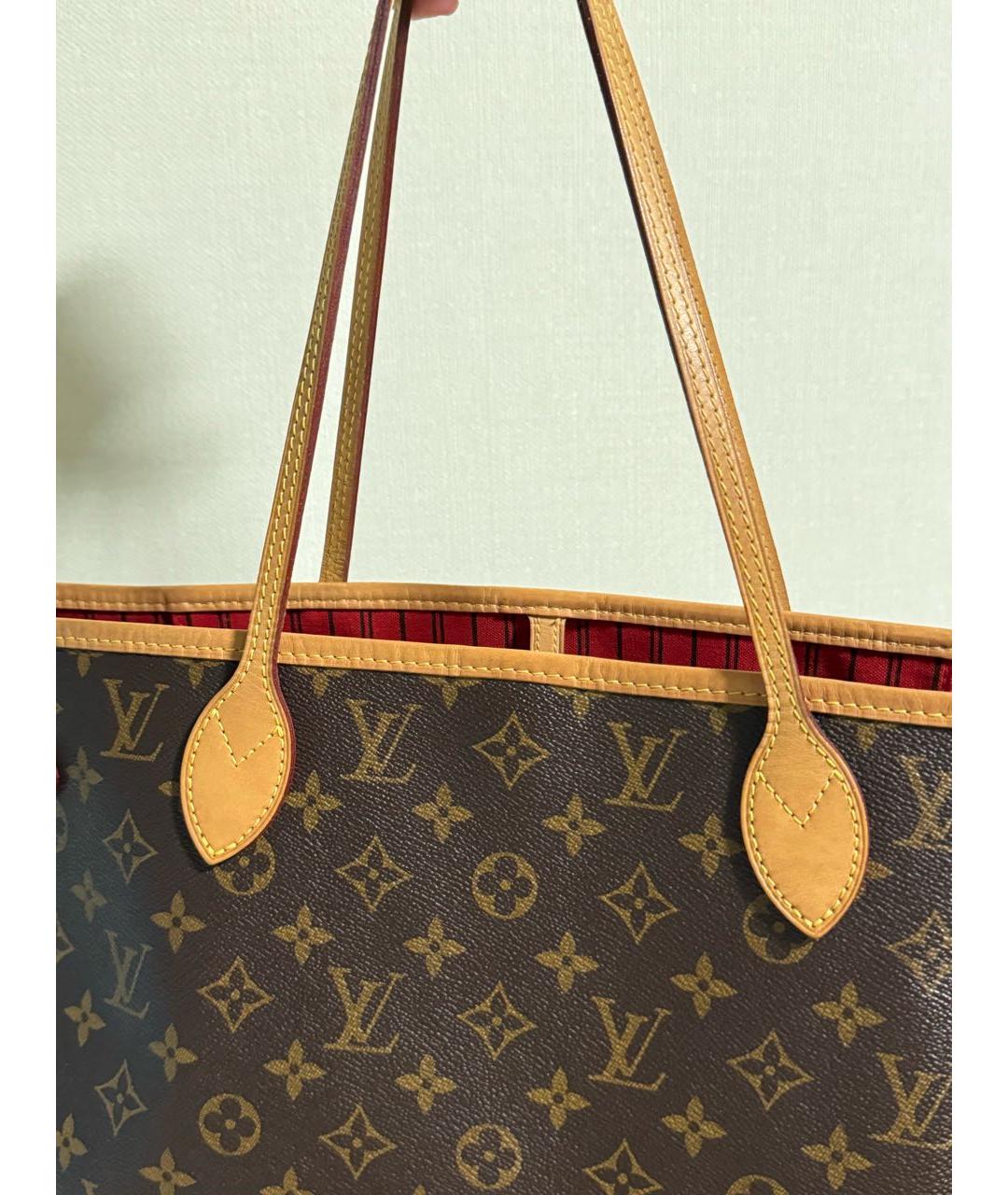 LOUIS VUITTON Коричневая сумка тоут, фото 6