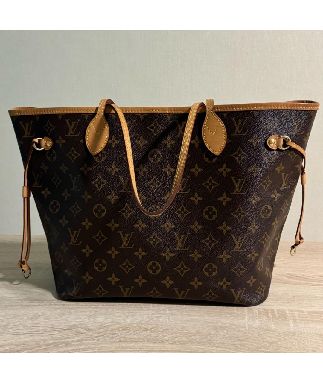 LOUIS VUITTON Коричневая сумка тоут, фото 3