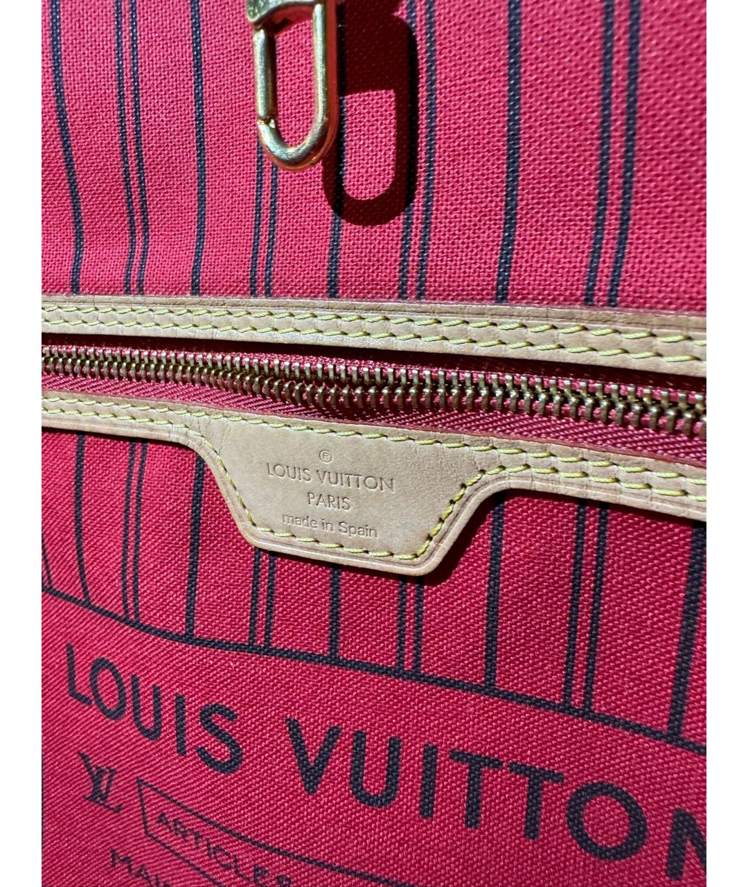 LOUIS VUITTON Коричневая сумка тоут, фото 5
