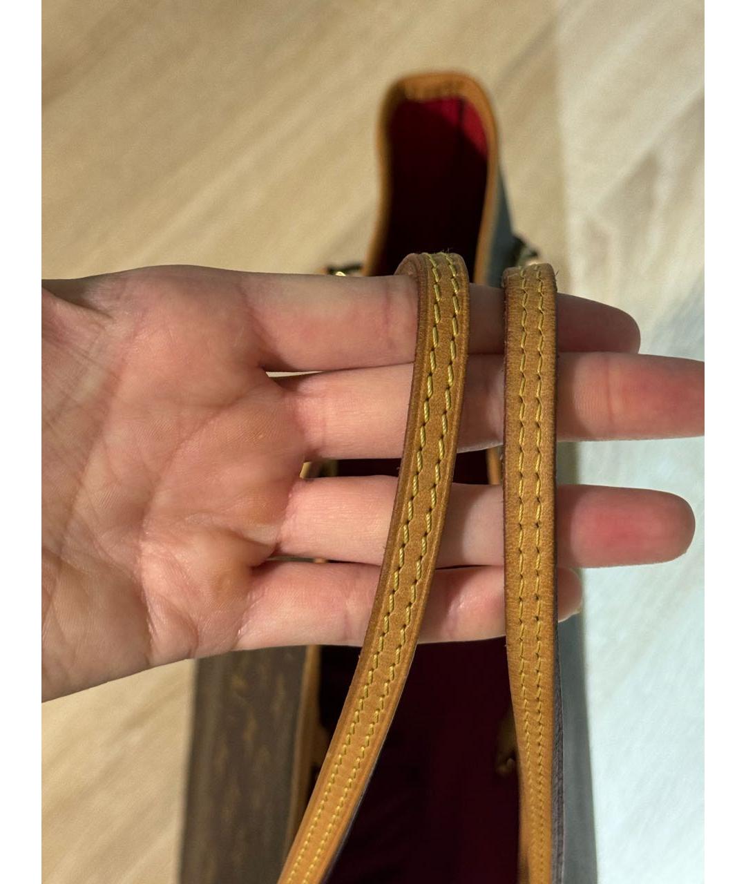 LOUIS VUITTON Коричневая сумка тоут, фото 7