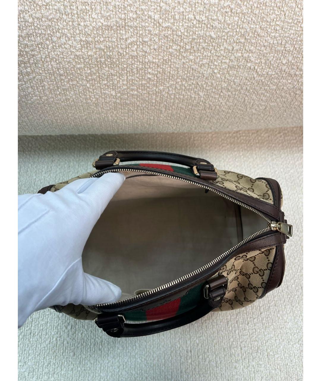 GUCCI Бежевая сумка с короткими ручками, фото 4