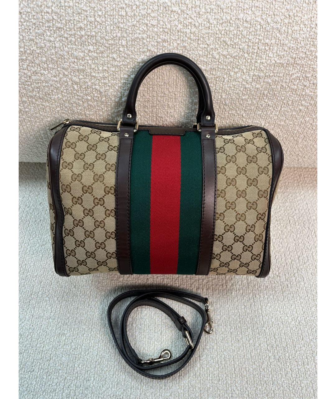 GUCCI Бежевая сумка с короткими ручками, фото 6