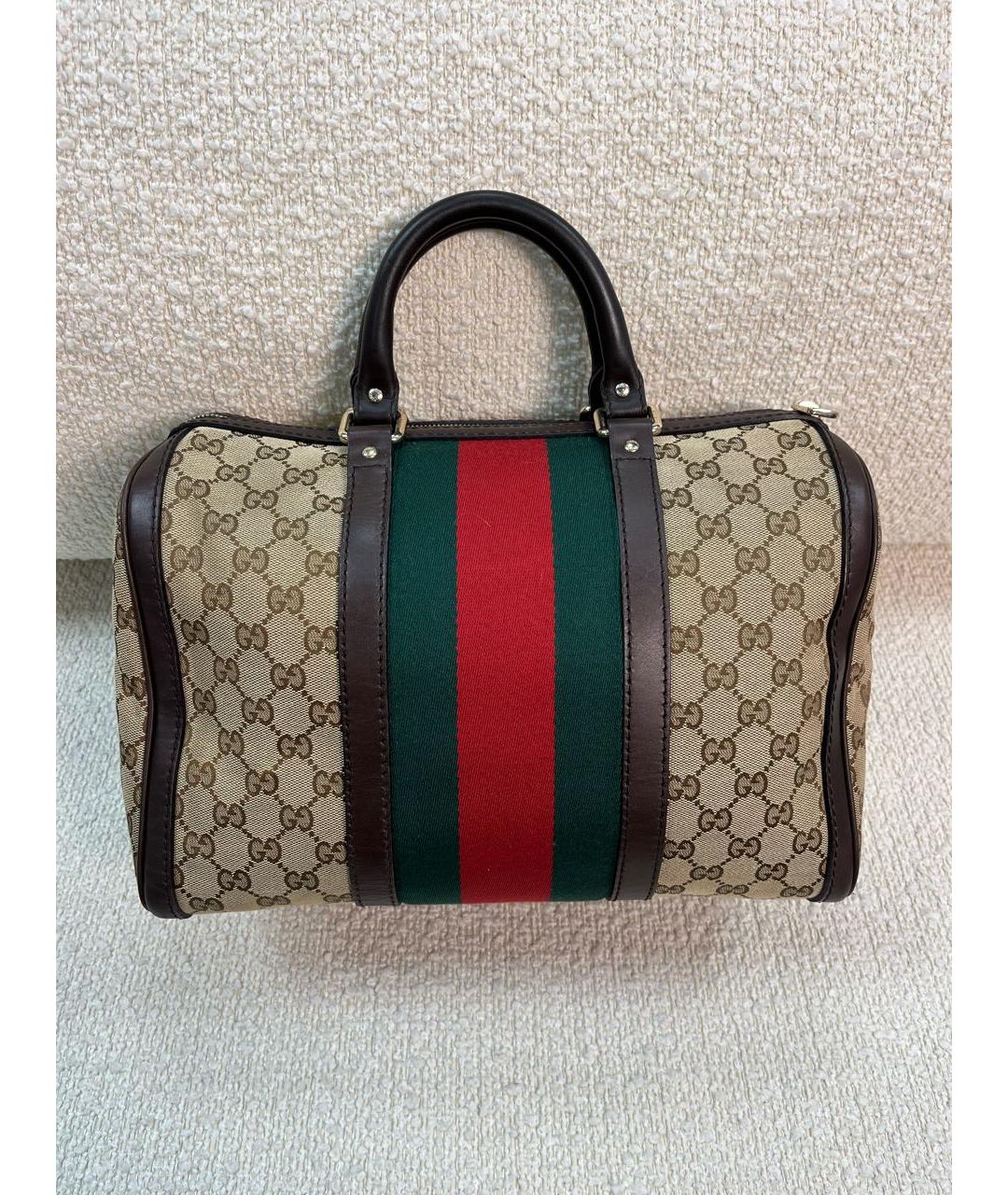 GUCCI Бежевая сумка с короткими ручками, фото 3