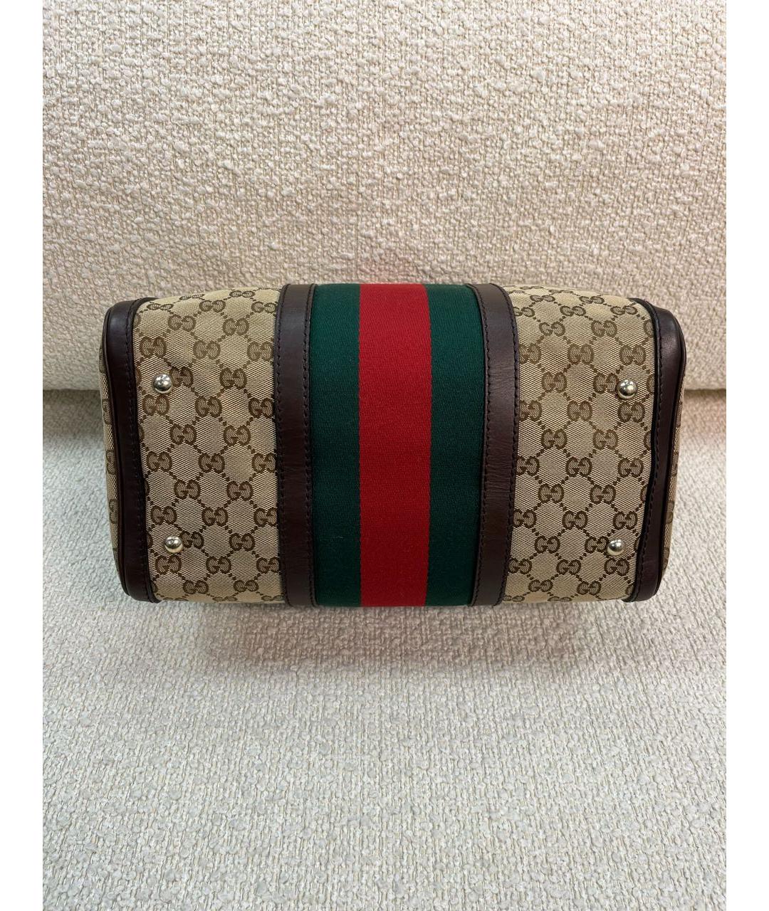 GUCCI Бежевая сумка с короткими ручками, фото 7