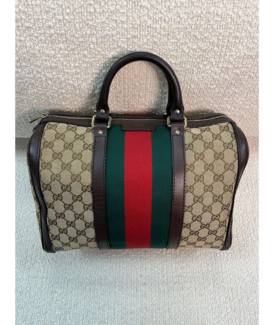 GUCCI Бежевая сумка с короткими ручками, фото 9