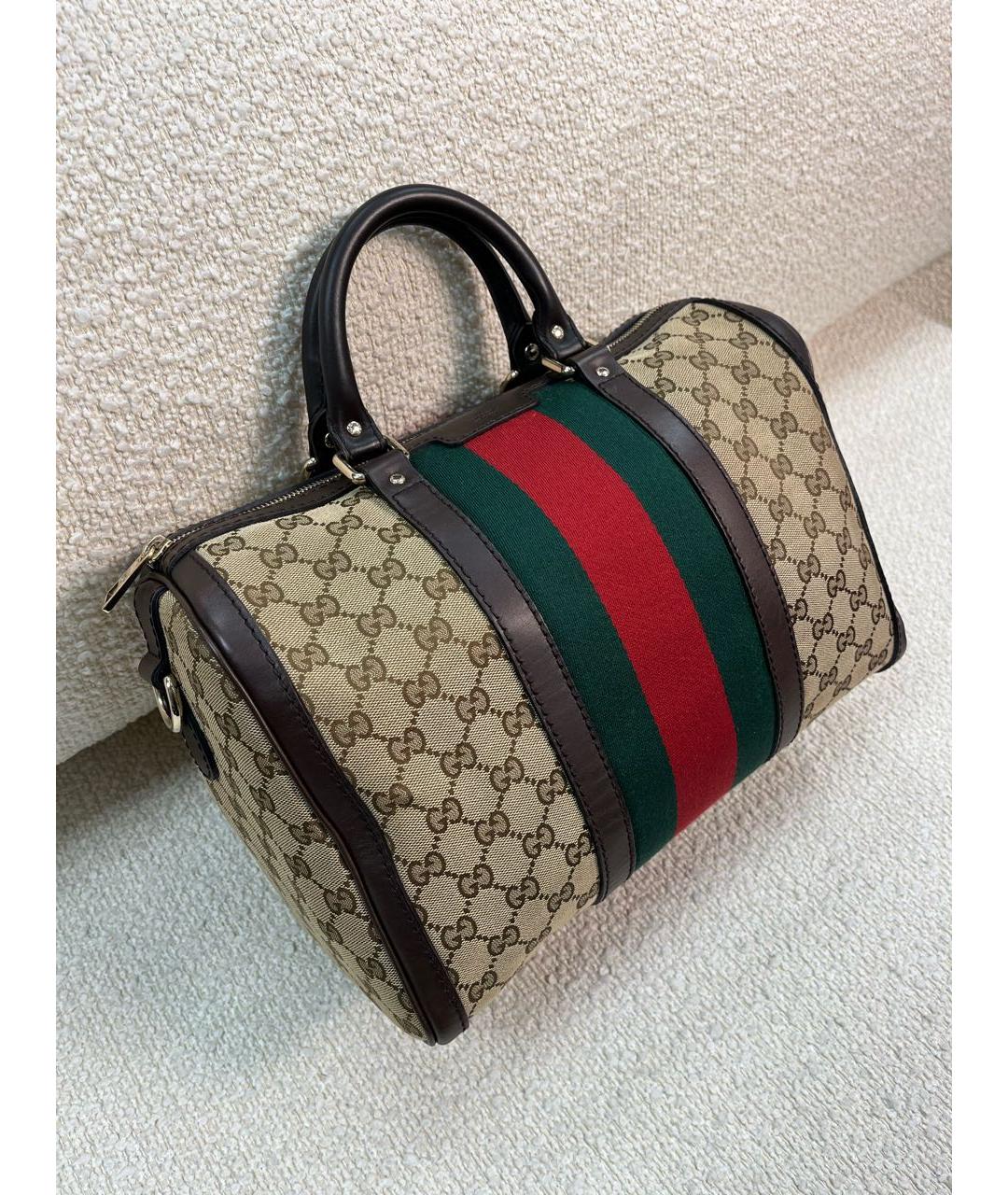 GUCCI Бежевая сумка с короткими ручками, фото 2