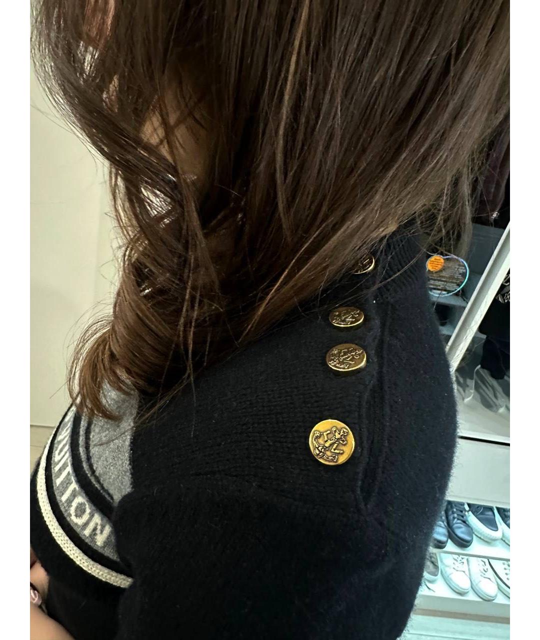 LOUIS VUITTON Черное вискозное повседневное платье, фото 4