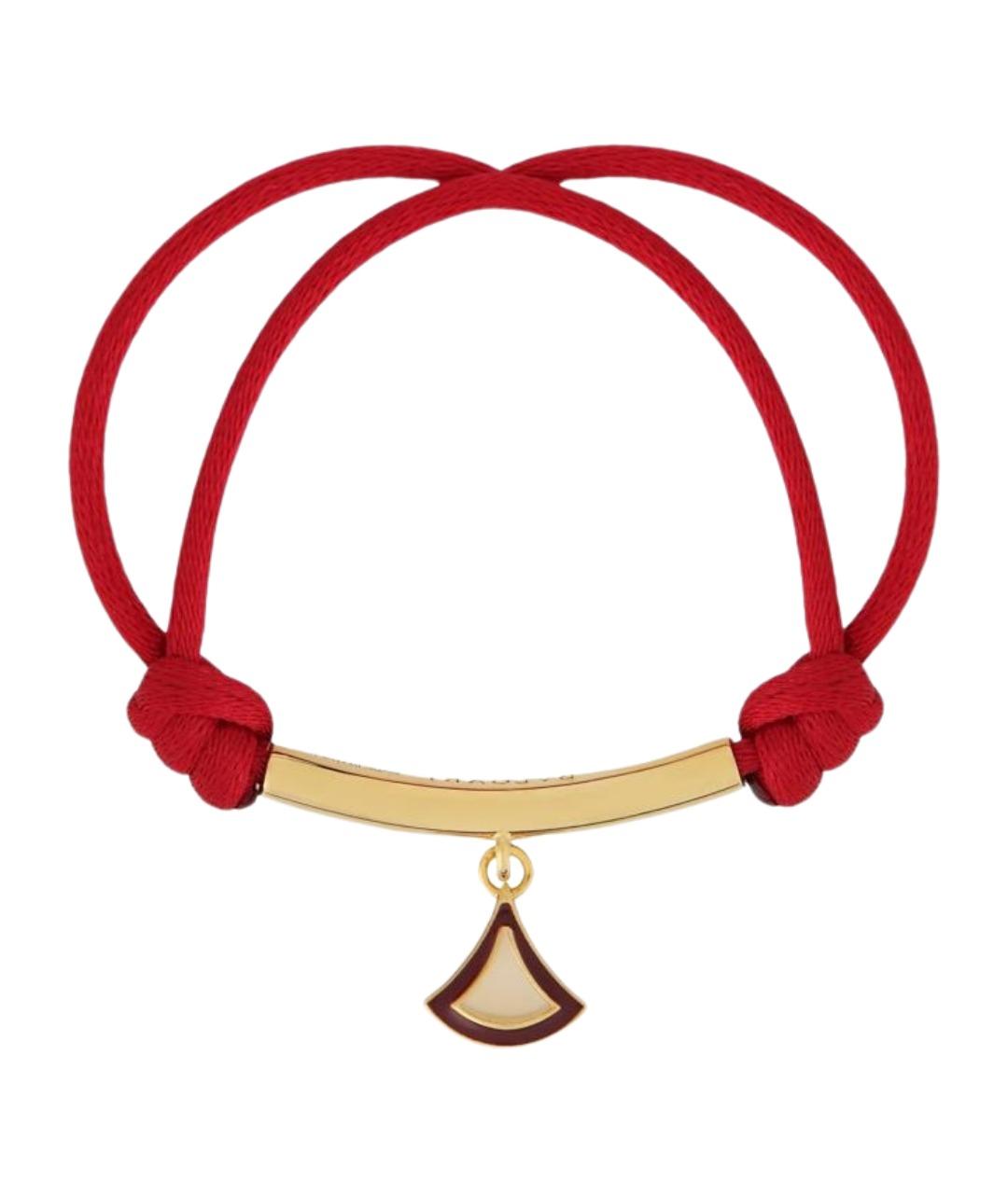 BVLGARI Красный металлический браслет, фото 1