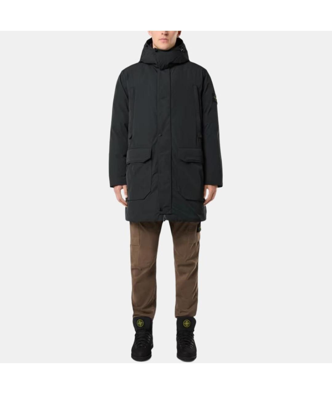 STONE ISLAND Черная куртка, фото 4