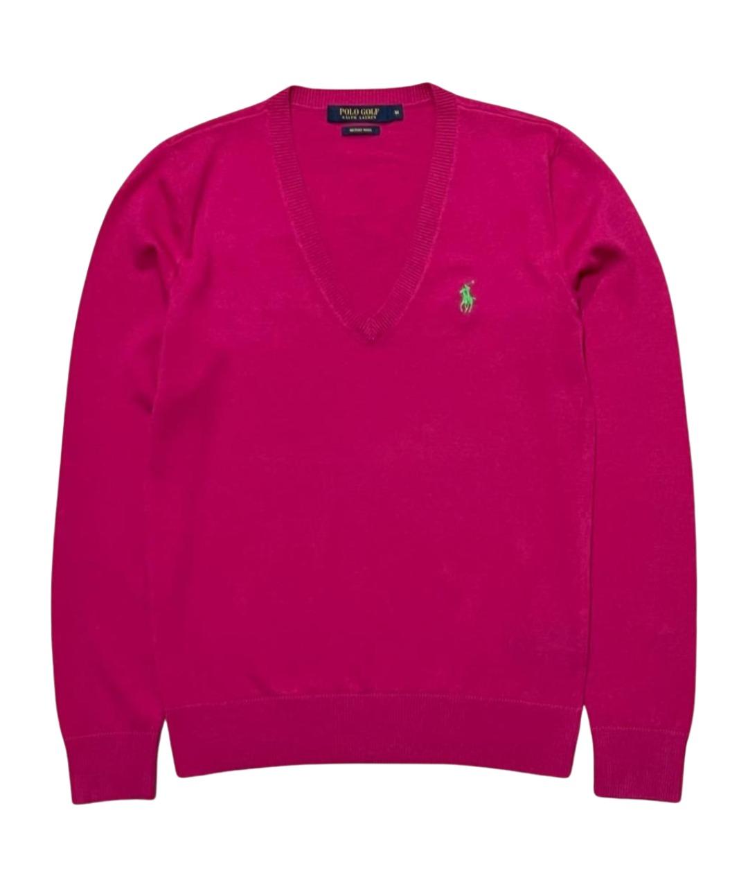 POLO RALPH LAUREN Розовый шерстяной джемпер / свитер, фото 1